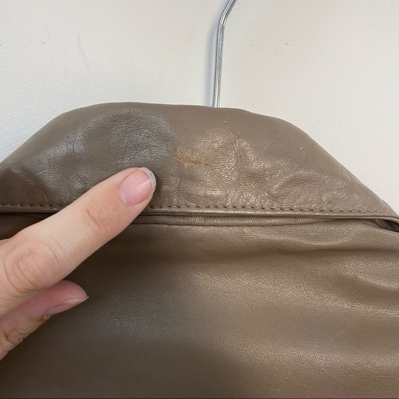 Vintage Western Style Leather Jacket Blazer - Picture 11 of 16